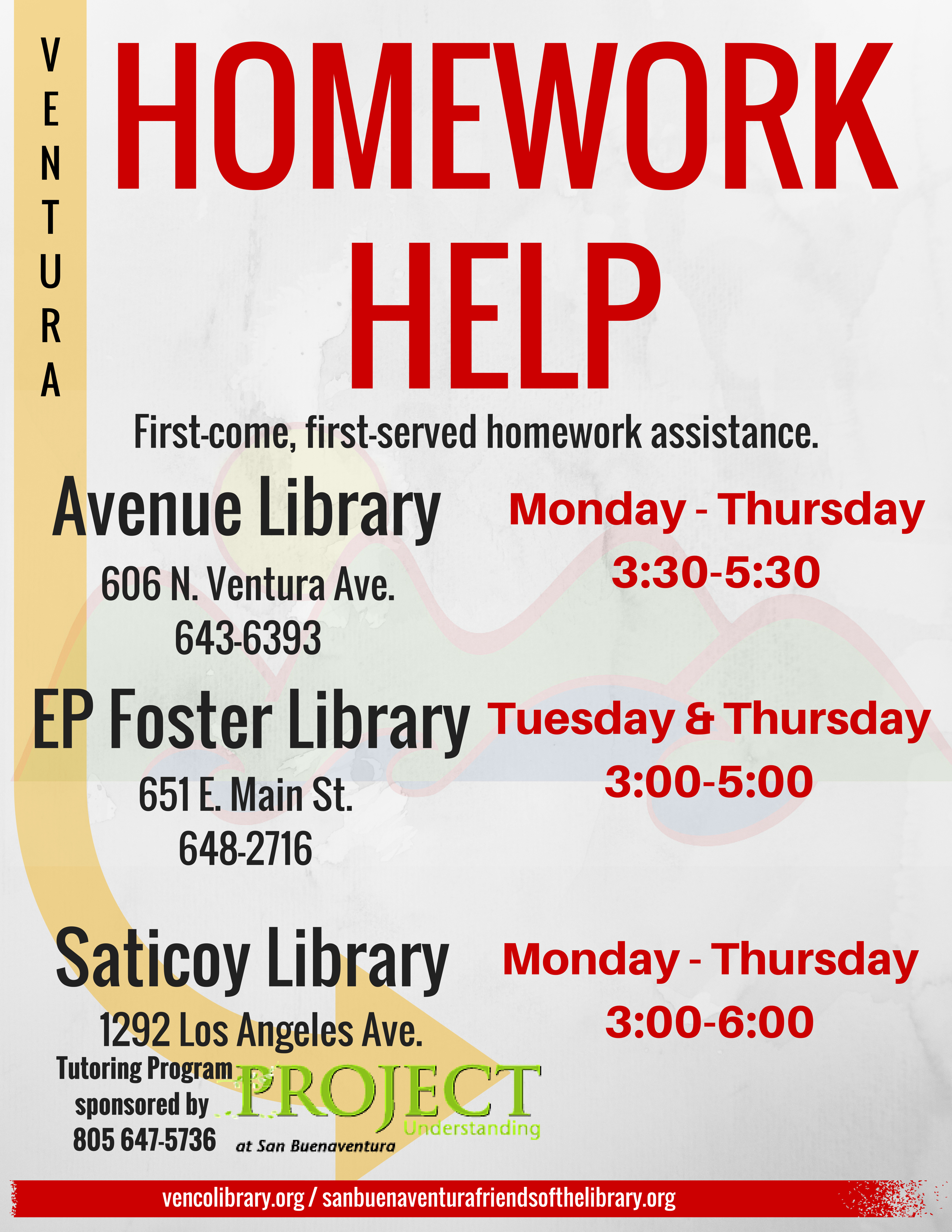 Homework help pages